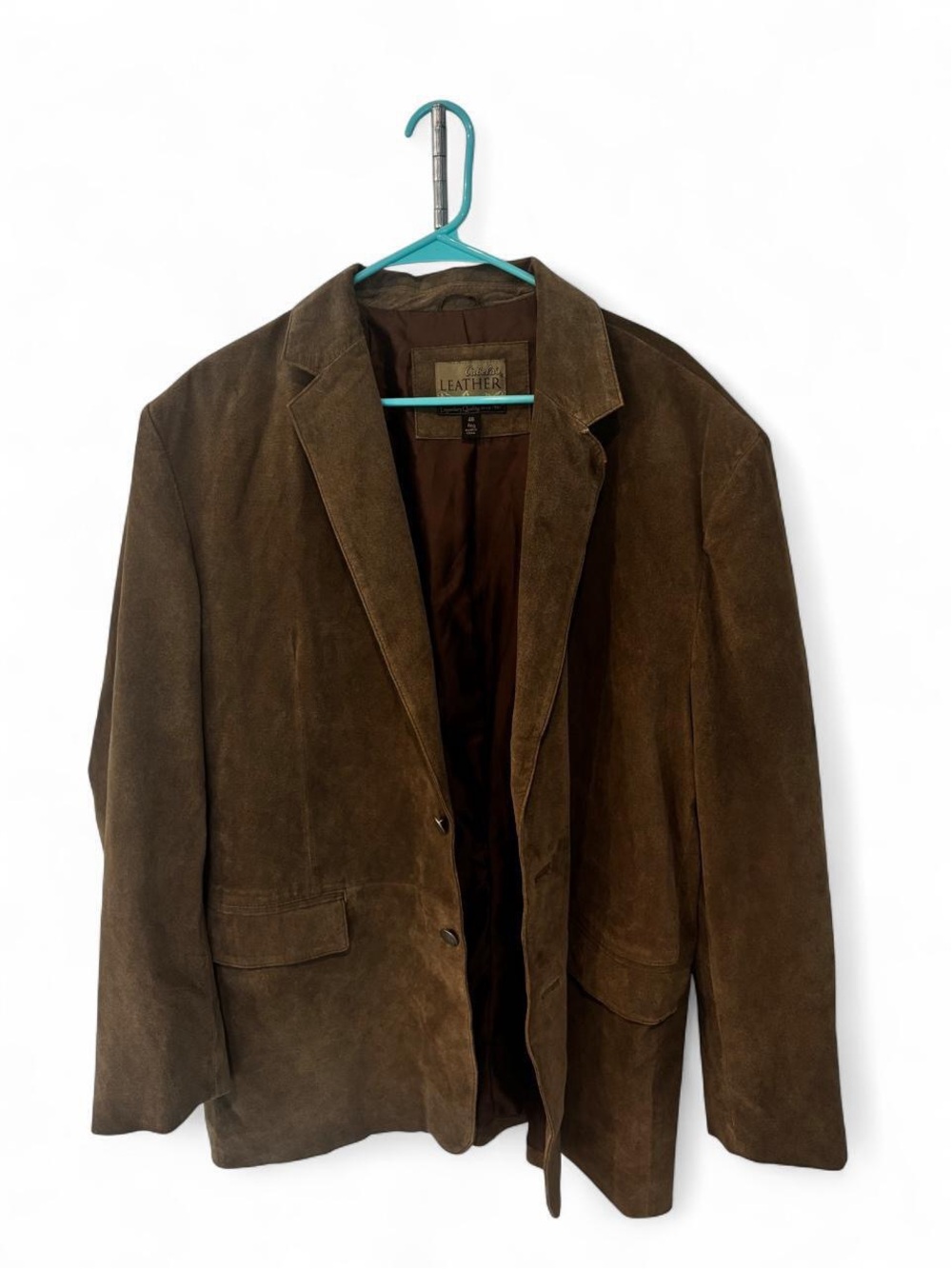 Cabela's Brown Suede Leather Blazer Jacket